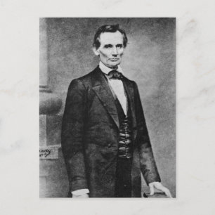 Das Lincoln Cooper Union Portrait ~ 1860 Postkarte