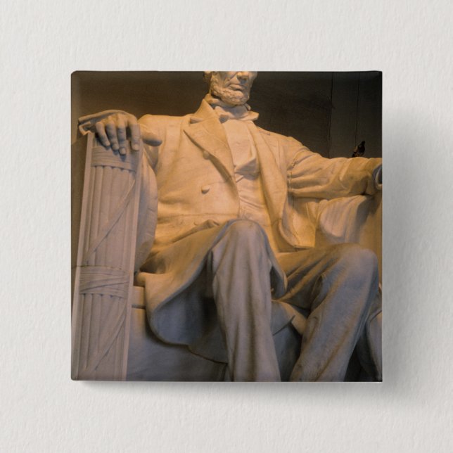 Das Lincoln Memorial in Washington DC. Button (Vorderseite)