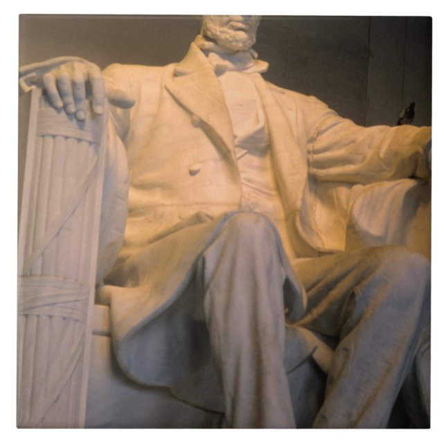 Das Lincoln Memorial in Washington DC Fliese (Vorderseite)