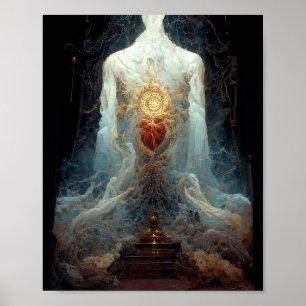 Das Living Shrine Fantasy Sci-Fi Art Poster
