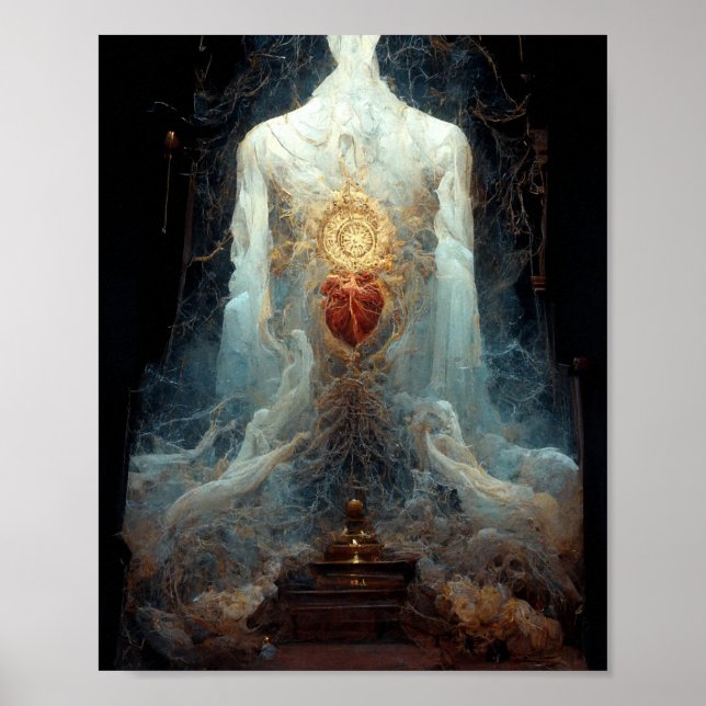 Das Living Shrine Fantasy Sci-Fi Art Poster (Vorne)