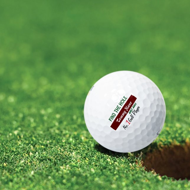 das Loch personalisiert finden Golfball (Von Creator hochgeladen)