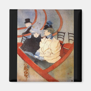 Das loge 2 durch Toulouse-Lautrec Magnet