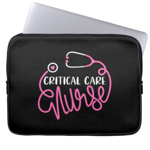 Das Logo "Critical Care Nurse" für kritische Pfleg Laptopschutzhülle