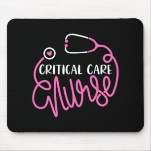 Das Logo "Critical Care Nurse" für kritische Pfleg Mousepad