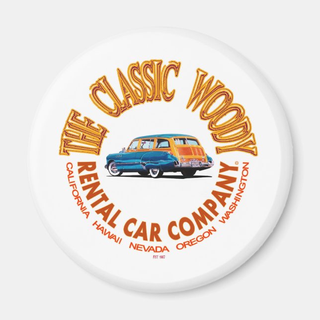 Das Logo der Firma VER 4.0 der Firma "Classic Wood Magnet (Vorne)