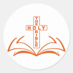 Das Logo der Heiligen Bibel Runder Aufkleber