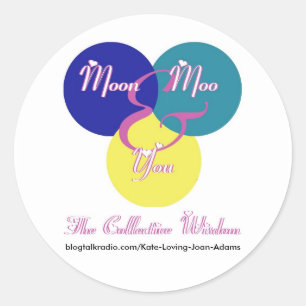 Das Logo der kollektiven Weisheit Runder Aufkleber