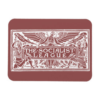 Das Logo der Sozialistischen Liga in rot Magnet