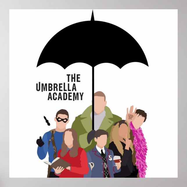 Das Logo der Umbrella Academy für die Silhouette B Poster (Vorne)