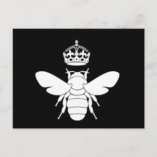 Das Logo der weißen Königin Bee... Sind Sie eine K Postkarte