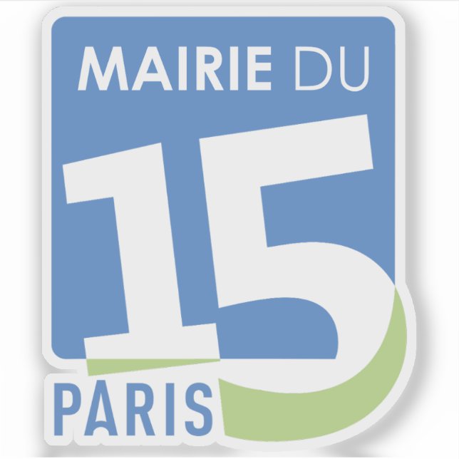 Das Logo des 15. Pariser Arrondissements Aufkleber (Vorderseite)