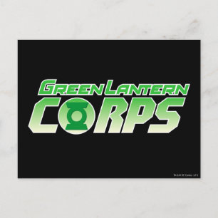 Das Logo des grünen Laternenkorps 2 Postkarte
