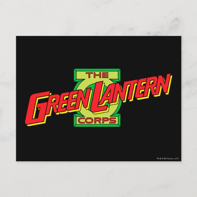 Das Logo des grünen Laternenkorps Postkarte (Vorderseite)