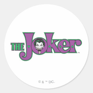 Das Logo des Jokers Runder Aufkleber