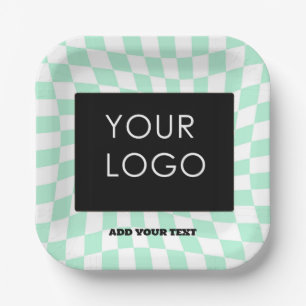 Das Logo für das benutzerdefinierbare Werbepräpara Pappteller