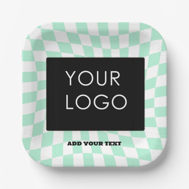 Das Logo für das benutzerdefinierbare Werbepräpara Pappteller (Vorderseite)