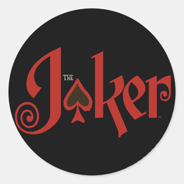 Das Logo "Joker spielen" Runder Aufkleber (Vorderseite)
