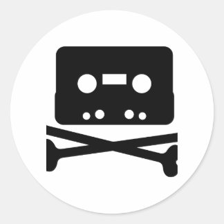 Das Logo "Pirate Bay" Runder Aufkleber