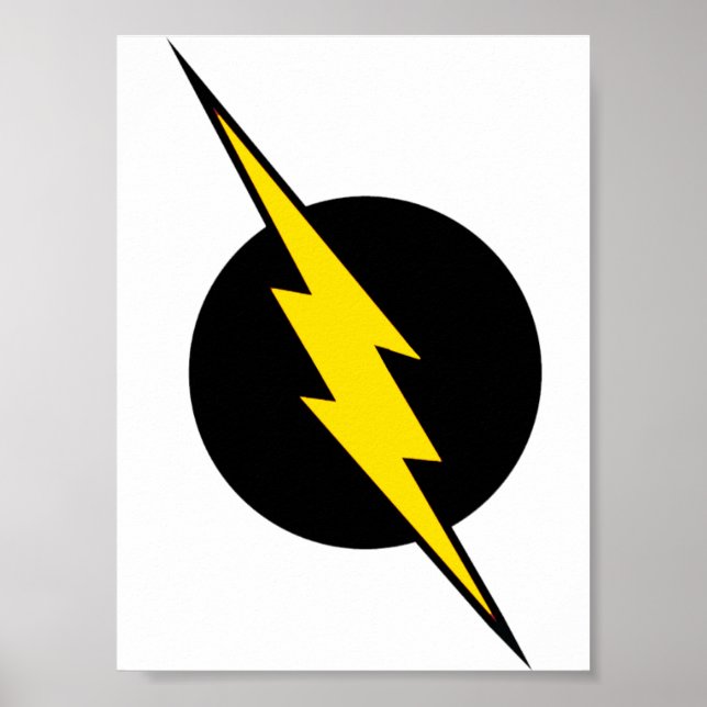 Das Logo-Poster für die Blitzbeleuchtung Poster (Vorne)