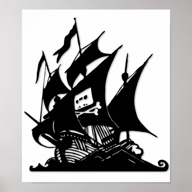Das Logo-Schiff Pirate Bay Poster (Vorne)