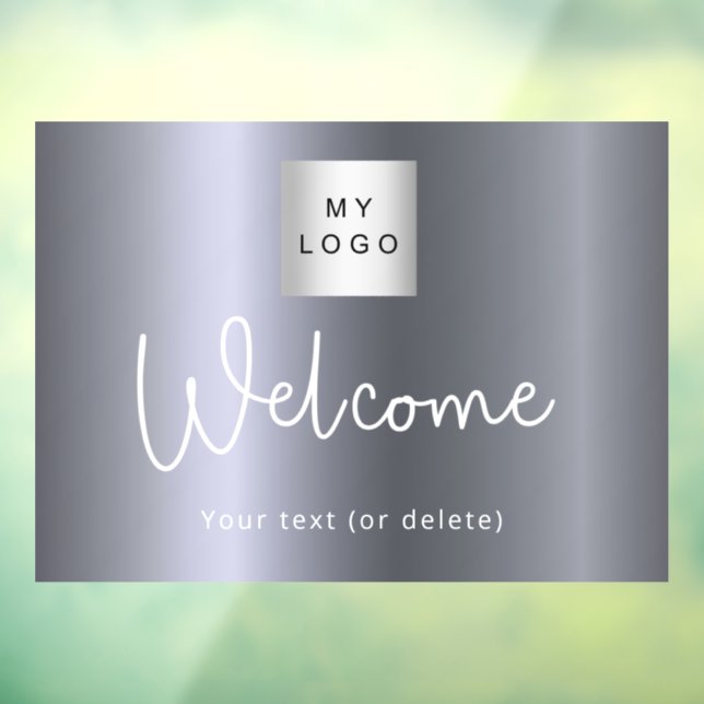 Das Logo "Silber Metal" Fensteraufkleber (Blatt 3)