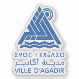 Das Logo von Agadir, Marokko Aufkleber