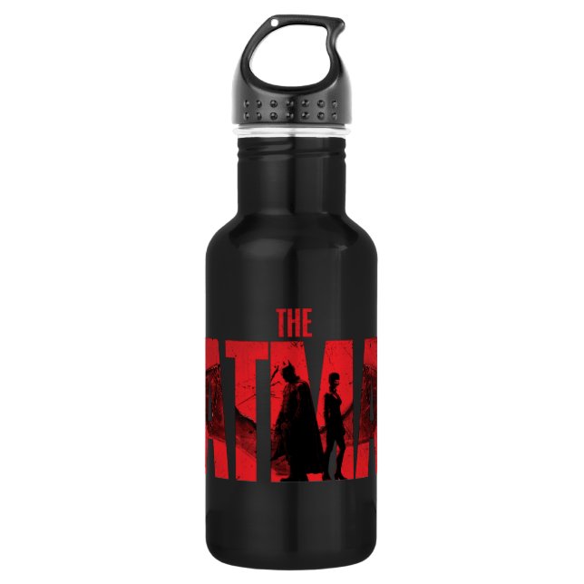 Das Logo von Batman & Catwoman Edelstahlflasche (Vorderseite)