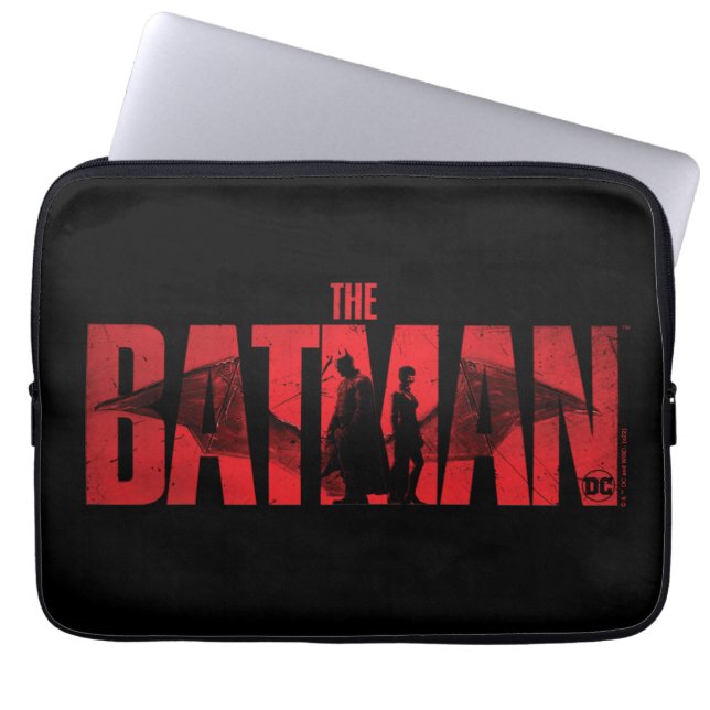 Das Logo von Batman & Catwoman Laptopschutzhülle (Vorderseite)