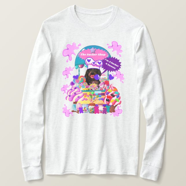 Das Lollipop & Candy Shop Ladys Winter T-Shirt (Design vorne)