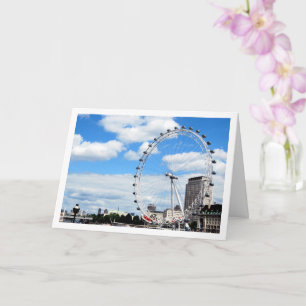Das London Eye Riesenrad, London, England Karte