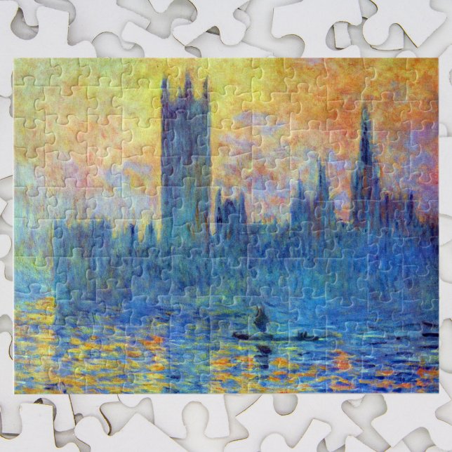 Das Londoner Parlament im Winter von Claude Monet Puzzle (Von Creator hochgeladen)