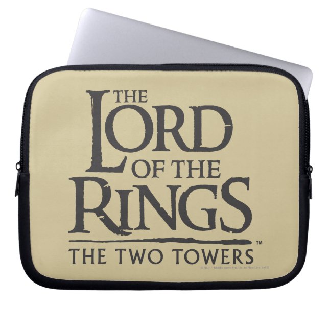 DAS LORD DER RINGS gestapelte Logo Laptopschutzhülle (Vorderseite)