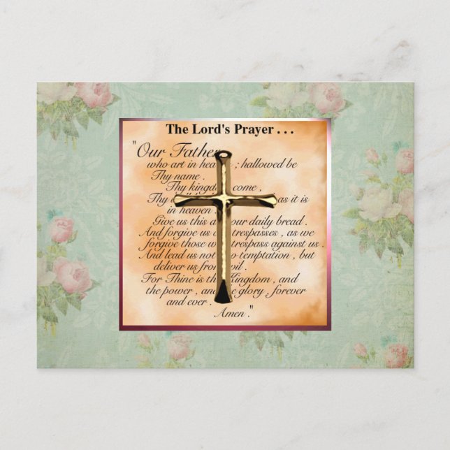 Das Lord Prayer Postkarte (Vorderseite)