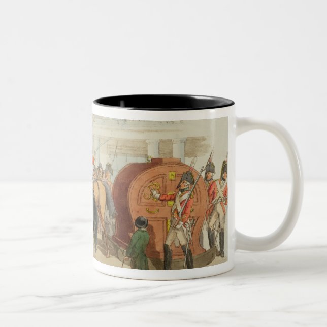 Das Lotterie-Rad, graviert vom Künstler, 1805 (a Zweifarbige Tasse (Rechts)