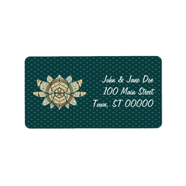 Das Lotus Address Label Adressaufkleber (Vorne)