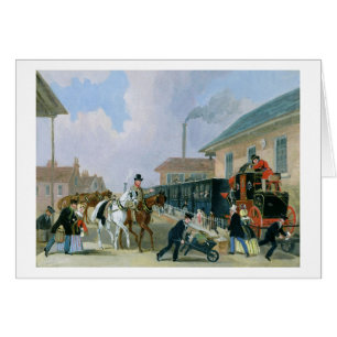 Das Louth-London Royal Mail, das mit dem Zug Franc