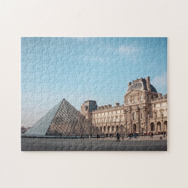 Das Louvre Museum of Art | Landschaft Paris Puzzle (Horizontal)