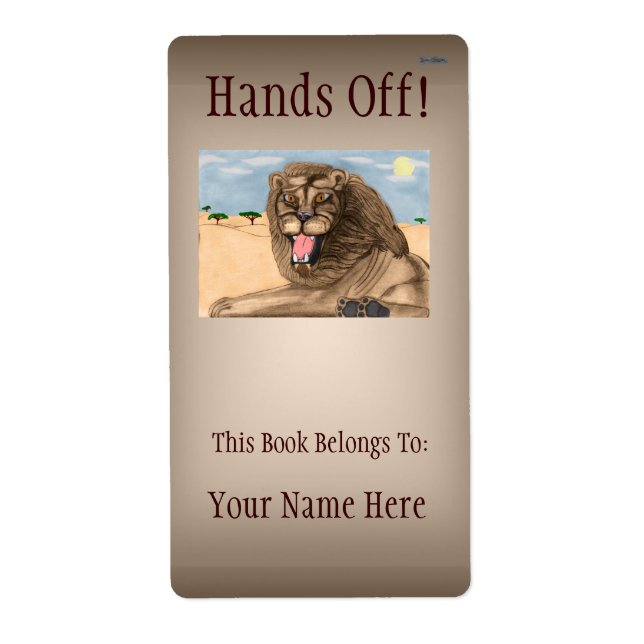 Das LöwenBuchzeichen (Vorne)