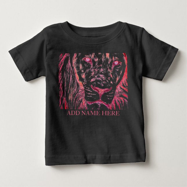 Das Löwenkid Baby T-shirt (Vorderseite)