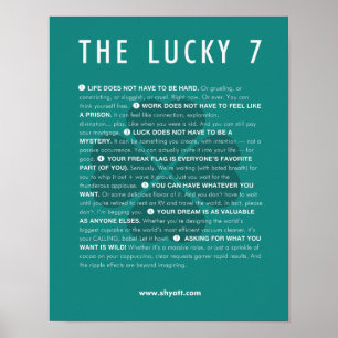 Das Lucky 7 Manifest - 11x14 Poster