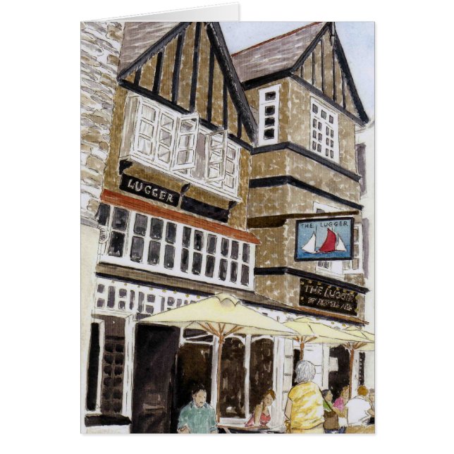 "Das Lugger (Fowey)" Karte (Vorne)