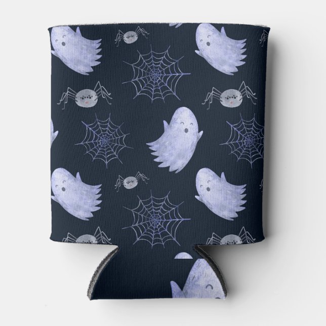 Das lustige Ghost Spider Halloween Muster. Dosenkühler (Vorderseite)