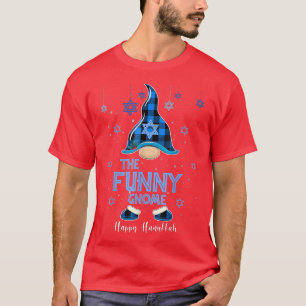 Das lustige Gnome Happy Hanukkah jüdische Gnomes L T-Shirt