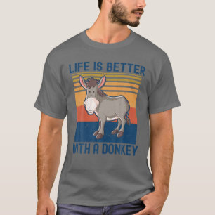 Das lustige Leben ist besser mit einem Esel für Ba T-Shirt