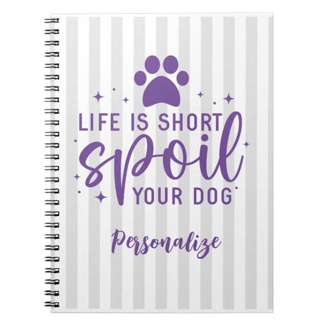 Das lustige Leben ist Kurz verwundet Ihr Hund Zita Notizblock (Vorderseite)