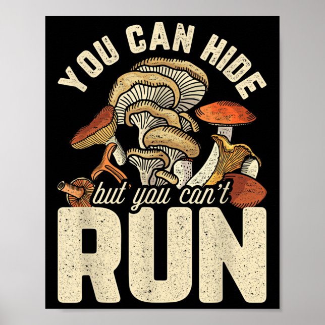 Das lustige Mushroom-Design lässt sich verbergen,  Poster (Vorne)