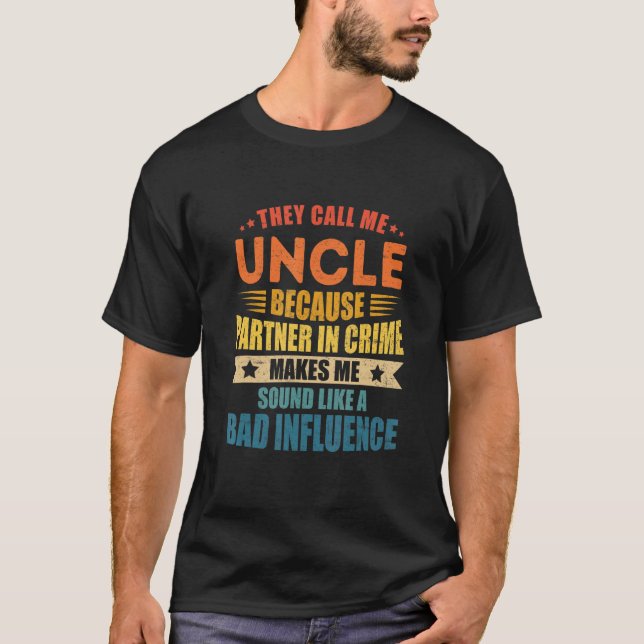 Das lustige Onkel Design Onkel Men Onkel Partner i T-Shirt (Vorderseite)