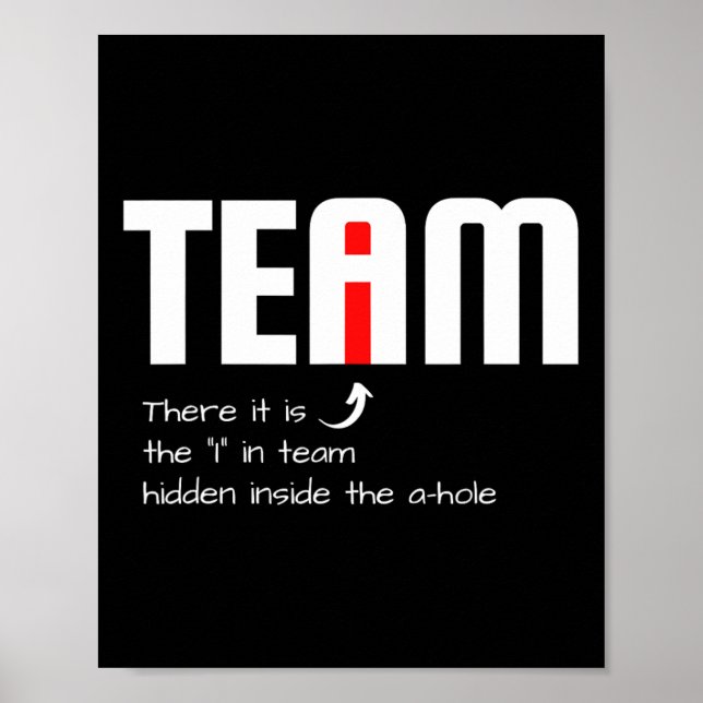 Das lustige Sarcastic Teammate fand ich in Team Hi Poster (Vorne)