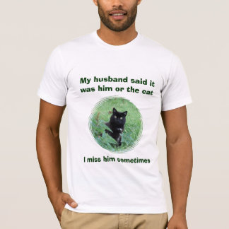 Das lustige schwarze T-Shirt der Katzen-oder